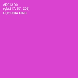 #D943D0 - Fuchsia Pink Color Image