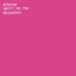 #D94488 - Mulberry Color Image