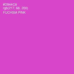 #D944C8 - Fuchsia Pink Color Image