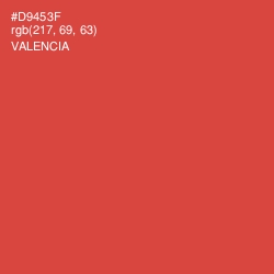 #D9453F - Valencia Color Image