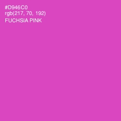 #D946C0 - Fuchsia Pink Color Image