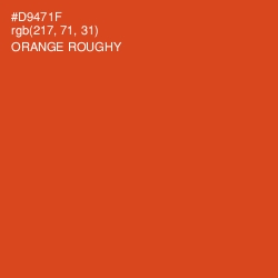 #D9471F - Orange Roughy Color Image