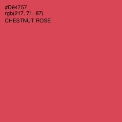 #D94757 - Chestnut Rose Color Image