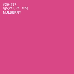 #D94787 - Mulberry Color Image