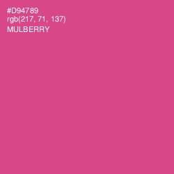 #D94789 - Mulberry Color Image