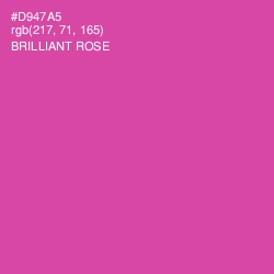 #D947A5 - Brilliant Rose Color Image