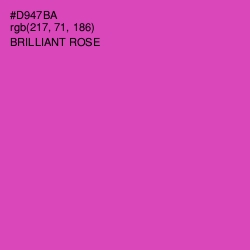 #D947BA - Brilliant Rose Color Image