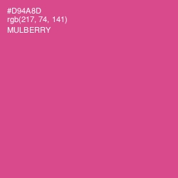 #D94A8D - Mulberry Color Image