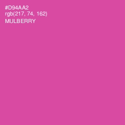 #D94AA2 - Mulberry Color Image
