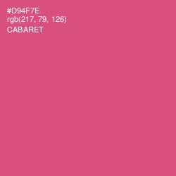 #D94F7E - Cabaret Color Image