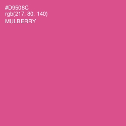 #D9508C - Mulberry Color Image
