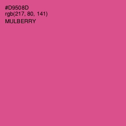 #D9508D - Mulberry Color Image