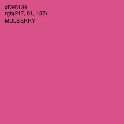 #D95189 - Mulberry Color Image