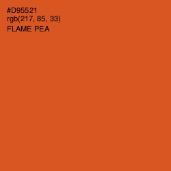 #D95521 - Flame Pea Color Image