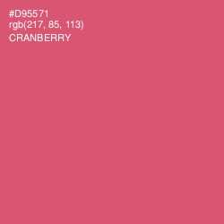 #D95571 - Cranberry Color Image