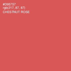 #D95757 - Chestnut Rose Color Image