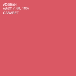 #D95864 - Cabaret Color Image