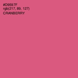 #D9597F - Cranberry Color Image