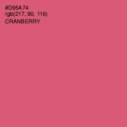 #D95A74 - Cranberry Color Image