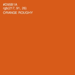 #D95B1A - Orange Roughy Color Image