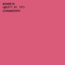 #D95B79 - Cranberry Color Image