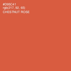 #D95C41 - Chestnut Rose Color Image