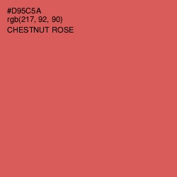 #D95C5A - Chestnut Rose Color Image