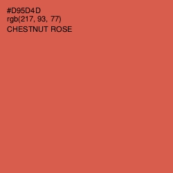 #D95D4D - Chestnut Rose Color Image