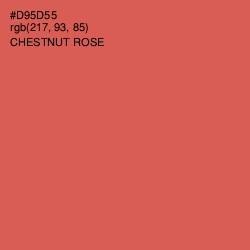 #D95D55 - Chestnut Rose Color Image