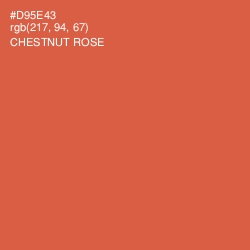 #D95E43 - Chestnut Rose Color Image