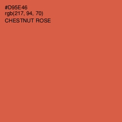 #D95E46 - Chestnut Rose Color Image