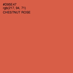 #D95E47 - Chestnut Rose Color Image