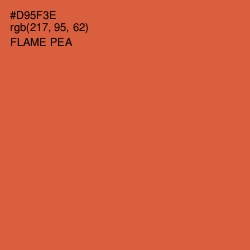 #D95F3E - Flame Pea Color Image