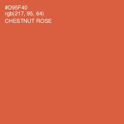 #D95F40 - Chestnut Rose Color Image