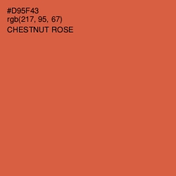 #D95F43 - Chestnut Rose Color Image