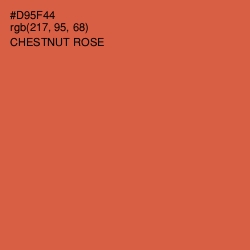 #D95F44 - Chestnut Rose Color Image