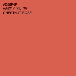 #D95F4F - Chestnut Rose Color Image