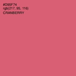 #D95F74 - Cranberry Color Image