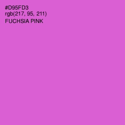 #D95FD3 - Fuchsia Pink Color Image