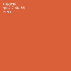 #D96038 - Piper Color Image