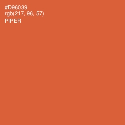 #D96039 - Piper Color Image