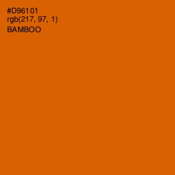 #D96101 - Bamboo Color Image