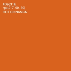 #D9631E - Hot Cinnamon Color Image
