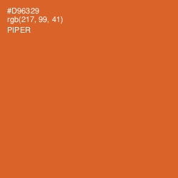 #D96329 - Piper Color Image