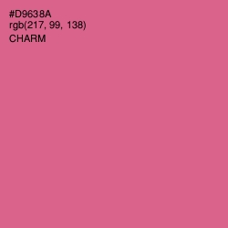 #D9638A - Charm Color Image