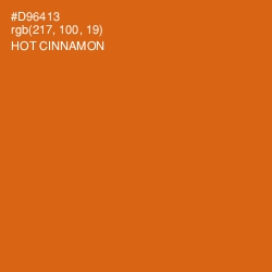 #D96413 - Hot Cinnamon Color Image