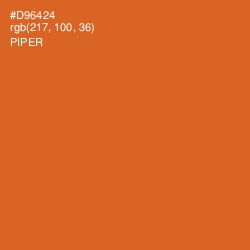 #D96424 - Piper Color Image
