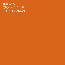 #D9651A - Hot Cinnamon Color Image