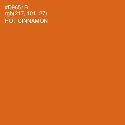 #D9651B - Hot Cinnamon Color Image