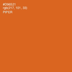 #D96521 - Piper Color Image